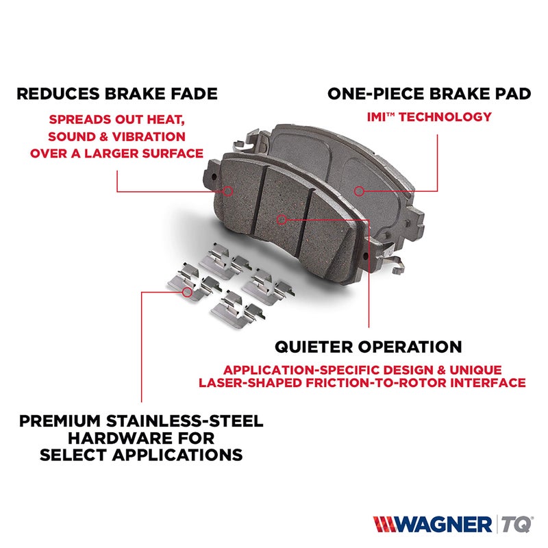Wagner Brake ThermoQuiet QC1846 Ceramic Disc Brake Pad Set - Image 5